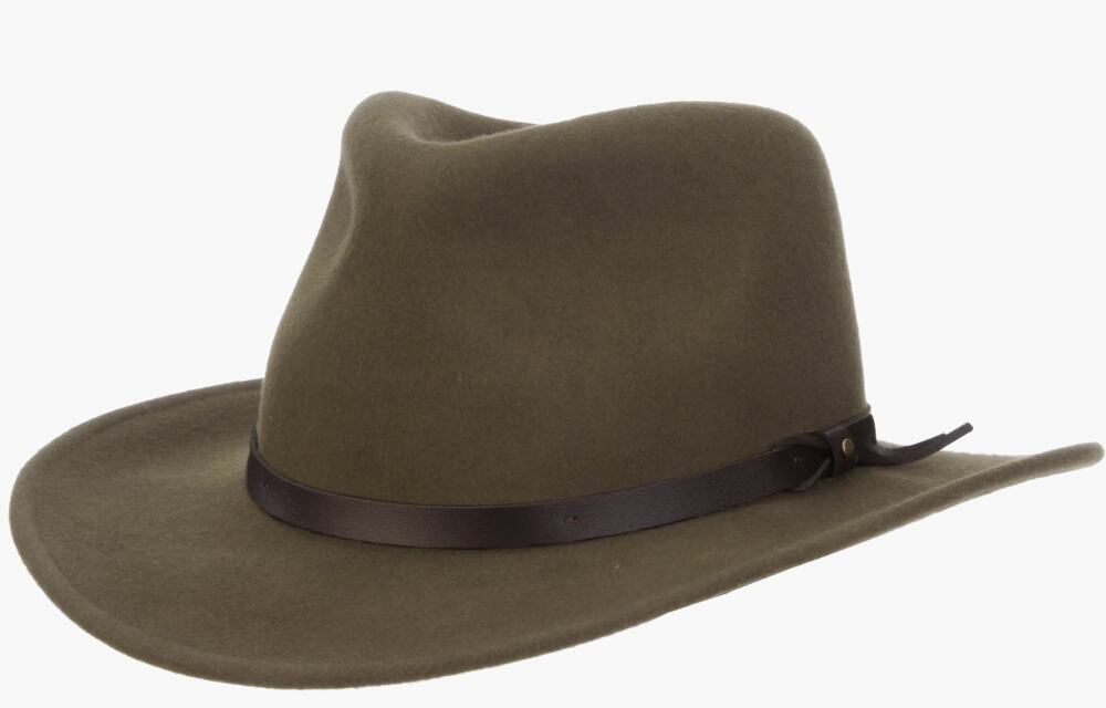 Scala Adult XL Olive Green All-Season Dakota Crushable Fedora Hat Western HR9-11